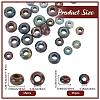 30Pcs 2 Sizes Natural Indian Agate European Beads G-SP0001-49-2