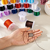 25 Rolls 12 Colors Flat Elastic Crystal String OCOR-PJ0001-010-6