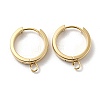 201 Stainless Steel Huggie Hoop Earrings Findings STAS-A167-01U-G-1