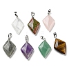 Natural Gemstone Pendants G-C066-03-1