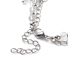 Glass Brided Beaded Dangle Stud Earrings & Multi-strand Bracelet SJEW-JS01257-5