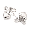 Non-Tarnish Bowknot 304 Stainless Steel Stud Earrings EJEW-R164-01P-2