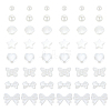 480Pcs 8 Styles ABS Imitation Pearl Beads OACR-HY0001-19-1