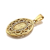 304 Stainless Steel Pendants STAS-B086-09D-G-2