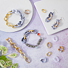SUPERFINDINGS 120Pcs 3 colors Imitation Gemstone Style Acrylic Linking Rings OACR-FH0001-041-5