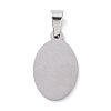 Non-Tarnish 304 Stainless Steel Pendants STAS-H356-07P-2