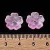 Dyed & Heated Gradient Color Glass Bead Cap GLAA-D307-01F-3