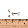 304 Stainless Steel Stud Earring Findings STAS-F311-18P-02C-3