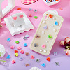 Printed Opaque Resin Cabochons CRES-TA0001-72B-7