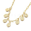 Brass Pendant Necklaces NJEW-M185-01G-1