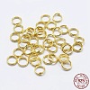 925 Sterling Silver Split Jump Rings STER-F036-01G-0.6x7mm-3