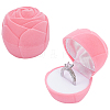 Rose Velvet Jewelry Boxes CON-WH0092-63A-1