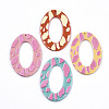Opaque Printed Acrylic Pendants MACR-N011-006-2