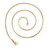 1.5mm 304 Stainless Steel Square Snake Chain Necklaces TW4888-2-2