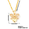 Simple and Elegant Brass Micro Pave Clear Cubic Zirconia Pendant Necklaces for Women XQ3447-1-2