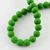 Painted Glass Beads Strands X-DGLA-S072-8mm-16-2