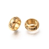 304 Stainless Steel Large Hole Beads STAS-H263-01G-03-1