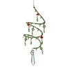Glass Beads & Steel Spiral & Handmade Lampwork Mushroom Suncatchers HJEW-JM05044-2