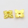 Tibetan Style Alloy Bead Caps TIBEB-S039-045G-NR-1
