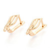 Brass Hoop Earring Findings KK-N267-28G-1