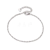 304 Stainless Steel Singapore Chains Bracelets BJEW-JB11508-2