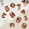 1Bag Sport Theme Number 0~9 Embroidery Cloth Iron on/Sew on Patches PATC-CY0001-65A-7