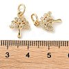 Rack Plating Brass Micro Pave Clear Cubic Zirconia Charms X-KK-D097-05G-3
