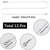 12Pcs 304 Stainless Steel Serpentine Chain Necklaces Set for Men Women NJEW-SC0001-15-2