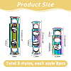 24Pcs 3 Styles Alloy Spring Cord Locks FIND-HS0001-96-2