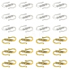 30Pcs 2 Colors Tibetan Style Alloy S-Hook Clasps TIBE-YW0001-96-2