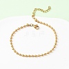 304 Stainless Steel Ball Chain Bracelets BJEW-C134-01C-G-2