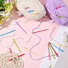 100Pcs Child Plastic Knit Needles Sewing Knitting Cross Stitch TOOL-SP0001-10-5