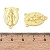 Holy Oval Carved Virgin Mary Tibetan Style Alloy Chandelier Component Links LS-TIBEP-LF0961YKG-G-FF-3