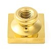 Golden Tone Square Wax Seal Brass Stamp Heads AJEW-Z034-01G-07-3