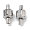 304 Stainless Steel European Clasps with Cord Ends SA-CBABC0F-06P-1