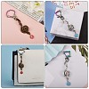 20Pcs 10 Styles Rainbow Color Vacuum Plated Alloy Keychain Clasps JX114A-6