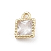 Brass Micro Pave Cubic Zirconia Pendants KK-M306-05G-06-1