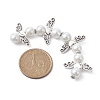 Angel Fairy Shape Glass Pearl Beads Strands AJEW-JB01180-01-3