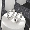 Frosted 304 Stainless Steel Huggie Hoop Earrings for Women EJEW-C096-32G-P-1