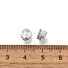 Brass Micro Pave Cubic Zirconia Beads KK-K378-62S-2