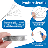 Tiger Tail Wire 304 Stainless Steel Beading Wire TWIR-WH0002-24B-4