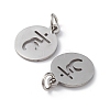 Non-Tarnish 304 Stainless Steel Charms STAS-Q201-T450P-2