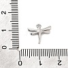 Brass Micro Pave Clear Cubic Zirconia Charms CU-CBA3D76-03P-01-3