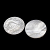 Natural White Shell Carved Cabochons SHEL-G024-03C-2