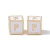 Rack Plating Brass Enamel Beads KK-B060-04G-04P-2