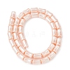 Electroplate Opaque Glass Imitation Pearl Beads Strands EGLA-H113-07A-2