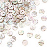 120Pcs Natural Shell Buttons BUTT-FG0001-13-1
