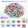 120Pcs Resin European Beads FIND-SP0002-05E-2