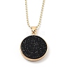 Alloy Rhinestone Pendant Necklaces NJEW-H306-A06-G-2