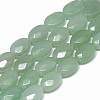 Natural Green Aventurine Bead Strands G-T070-8x12mm-13-1